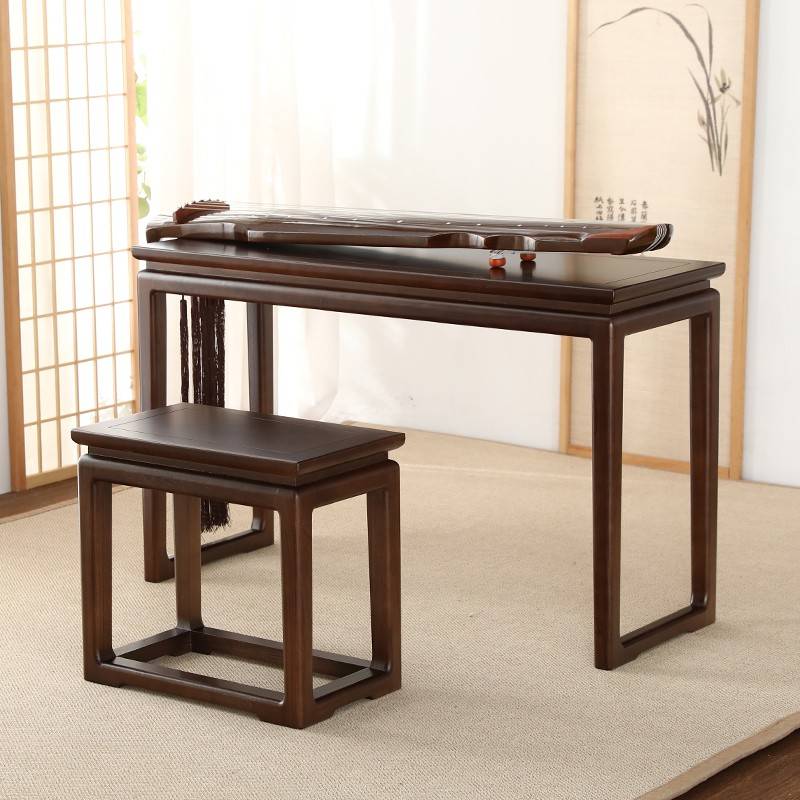 需定制中式古琴桌凳共鸣琴桌实木书法桌子国学桌茶艺围棋桌书画桌