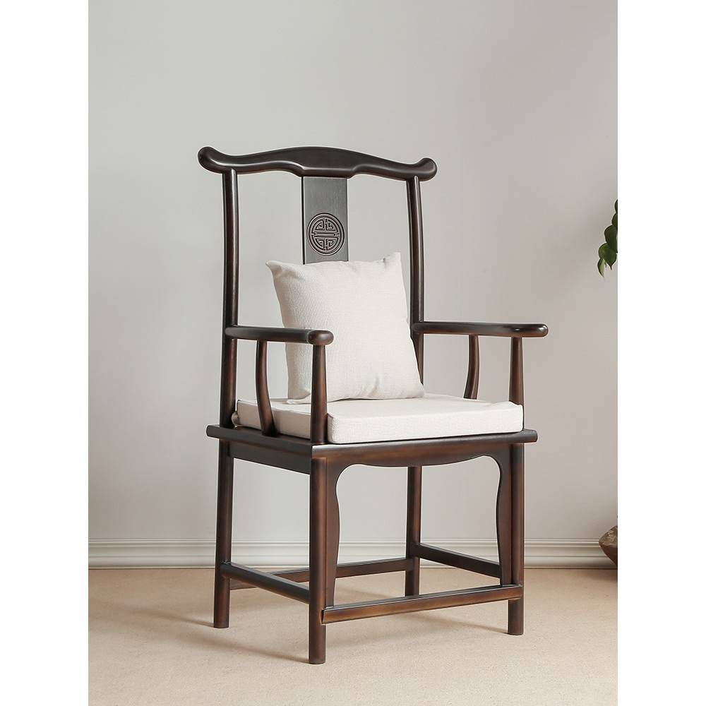 需定制新中式餐椅靠背椅休闲椅商业办公洽谈椅泡茶椅设计师实木单