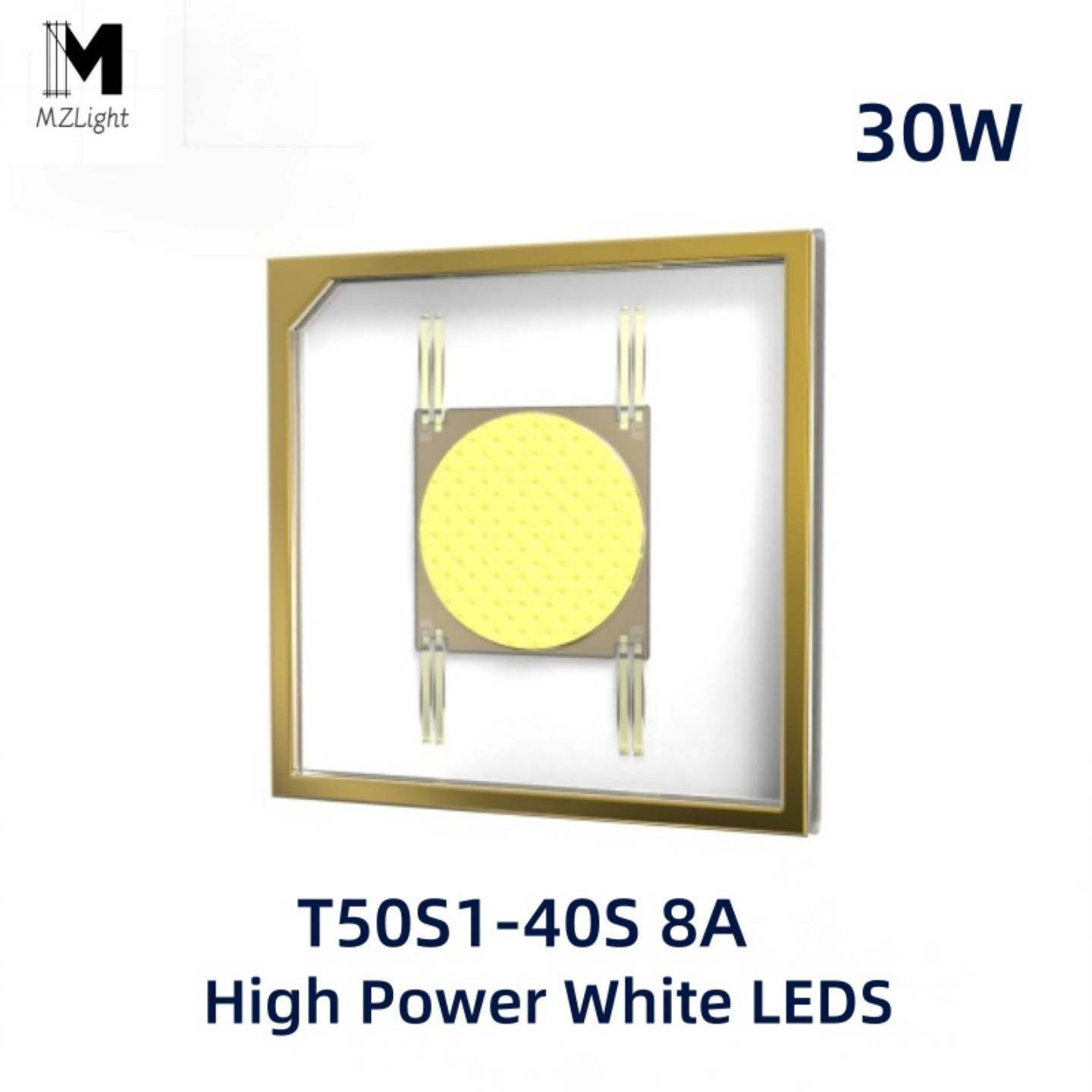 30W 白激光T50S1平头95mil三安圆芯灯珠强光远射手电筒 3V 5050 L