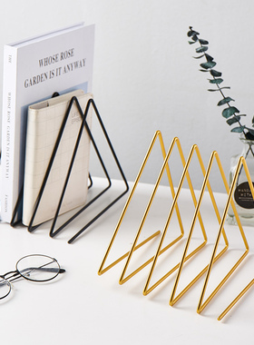 书架装饰品摆件简约创意家居卧室客厅办公K室桌面收纳房间摆设架