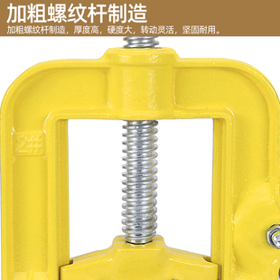 手动管子压力钳子小型桌面龙门钳夹管H钳夹具工业重型台虎钳夹钳