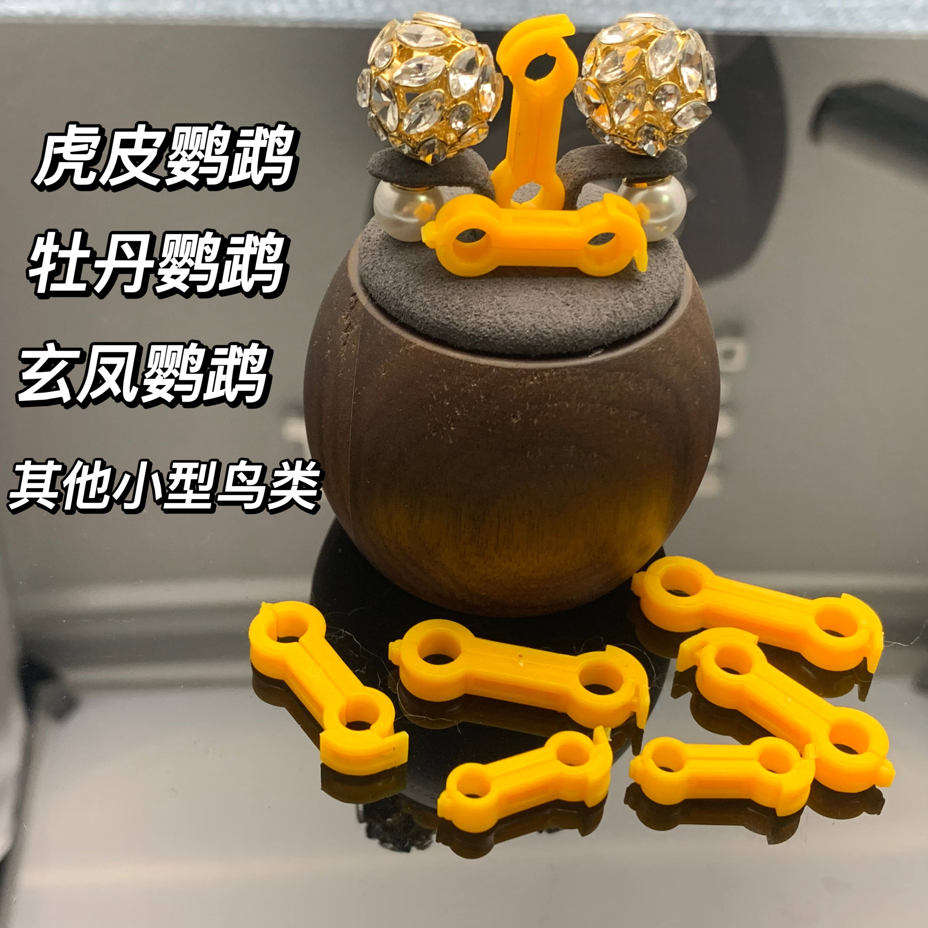 鹦鹉矫正器幼鸟八字脚辅助器八字脚矫正器外八字固定夹康复矫正器