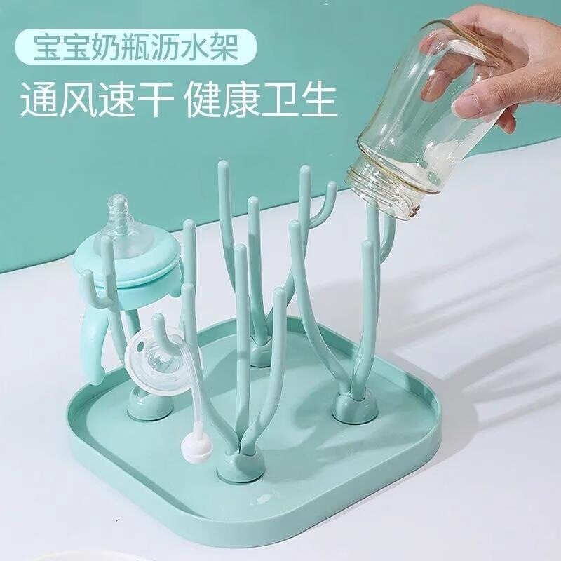 婴儿奶瓶沥水架晾干架多功能水杯图片
