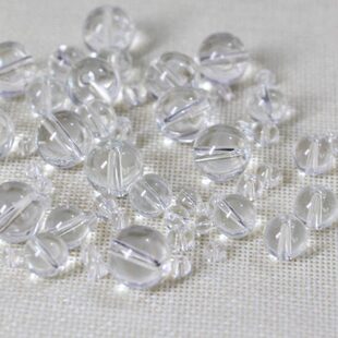 玻璃水晶圆珠光珠4mm5mm6mm8mm10mm12mm14mm16mm珠帘门帘饰品配件