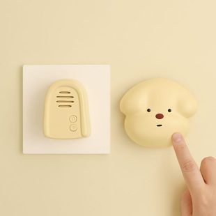 MUID卡通门铃家用无线自发电老人入户门提醒呼叫器可爱门钟大音量
