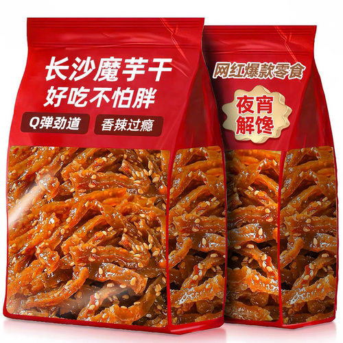 湖南特产麻辣魔芋爽素毛肚零食