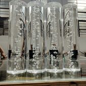 方形柱棒 透明亚克力有机玻璃棒 导光棒 实心圆柱 圆柱形 气泡棒