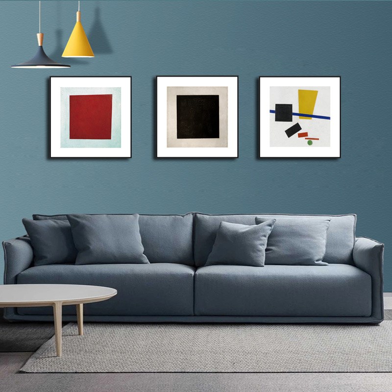 客厅餐厅装饰画马列奇抽象艺术简约喷绘挂画卧室Z背景墙壁画