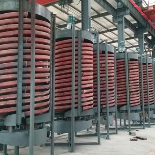 江西玻璃钢螺旋溜槽 LL400实验室用选煤设备河沙淘金水洗选矿厂家