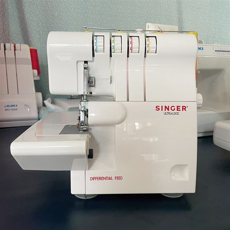 【样机】包缝机14SH644家用电动锁H边机码边带密拷木耳叶花边四线