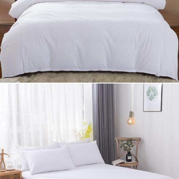 酒店宾馆医院纯白色四件套床上用品床单被套旅馆三件套民宿宿舍,床上用品,酒店床品套件,淘宝优惠券,粉丝福利购,淘宝优惠卷