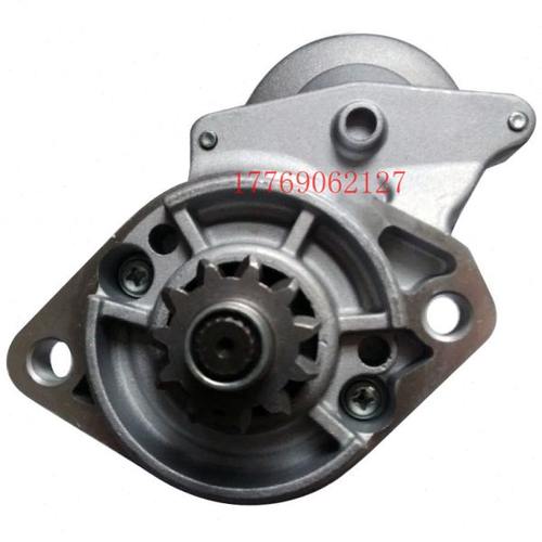 久保田F2803起动机久保田挖掘机启动马达v2203启动机11齿12伏