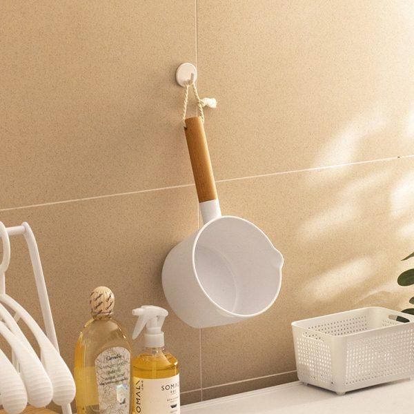 LEYIX 加厚日式水瓢厨房舀水家用塑料水瓢榉木勺子耐摔带绳收纳,厨房/烹饪用具,水舀/水瓢,淘宝优惠券,粉丝福利购,淘宝优惠卷