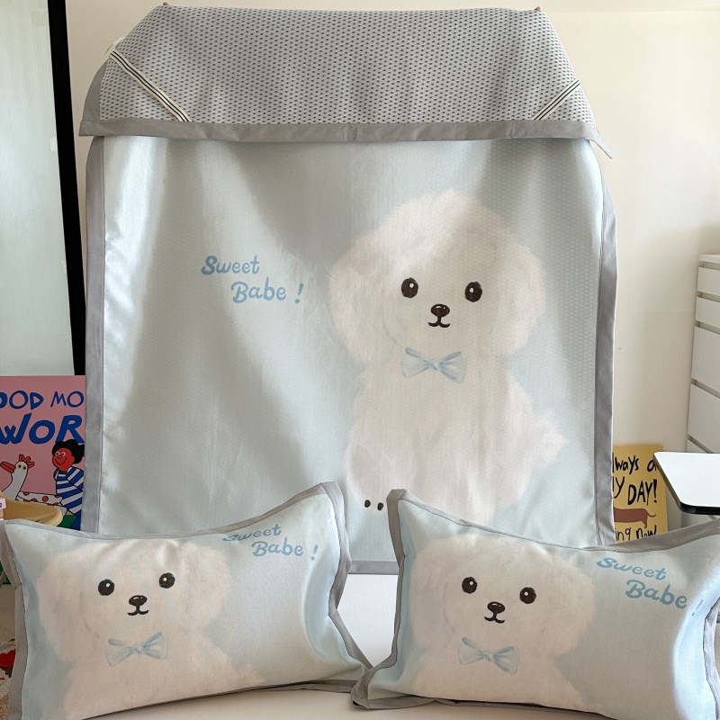 【富士商店】ins卡通夏季冰丝凉席可机洗空调软冰藤席1.W5m1.8米