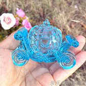 大号亚克力仿水晶南瓜车电玩城礼品兑换游乐园挖糖机摆件水晶城堡