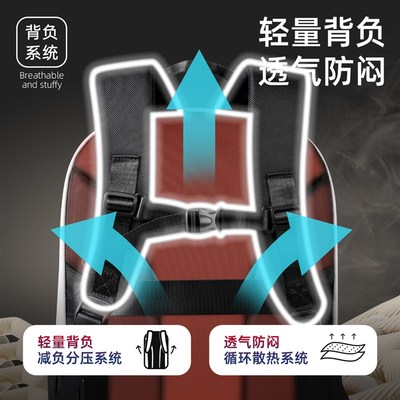 2025新款初中生书包男大容量青少年高颜值中学生减负护脊双肩背包