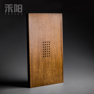 家用实木竹制茶海 禾阳 日式 重竹茶盘储水抽屉式 简约排水大号茶台