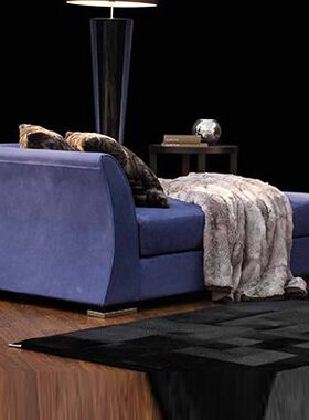 现代简约软包榻  贵妃两人沙发卧室懒人沙发布艺 贵妃椅后现代