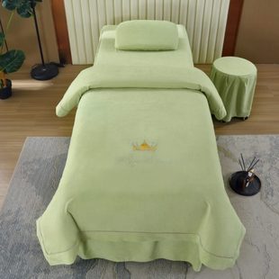 新款 四季 柔肤棉质美容床笠罩四件套加被芯床罩床裙简约轻奢防滑