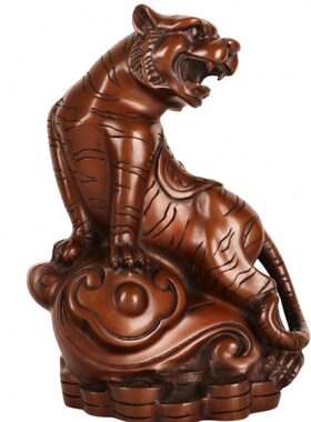 大工艺品铜生日生肖虎民族如意礼品开业老虎商业招财摆件仕缘紫