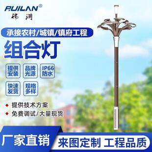 玉兰灯中华灯8-15米组合景观灯led户外照明灯带中式仿古路灯厂家