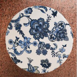 定做尺寸蒲团圆形坐垫套草编客厅榻榻米草墩艾灸布套防尘布罩阳台