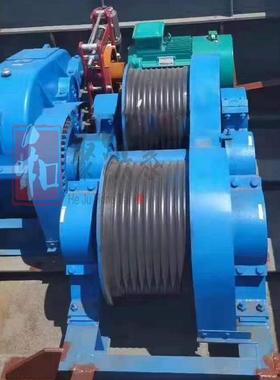 重型摩擦YJS-10吨水平拉力牵引机铸钢齿轮减速机拉平车电动卷扬机