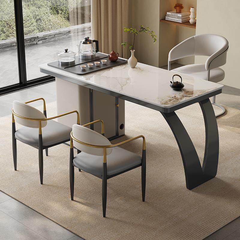 意式轻奢岩板茶桌椅组合小户型家用现代简约客厅自动烧水泡茶台,住宅家具,家用茶台/茶桌,淘宝优惠券,粉丝福利购,淘宝优惠卷