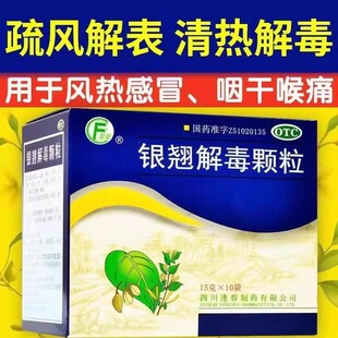 逢春银翘解毒颗粒10袋清热解毒风热感冒发热头痛咳嗽口干咽喉疼痛