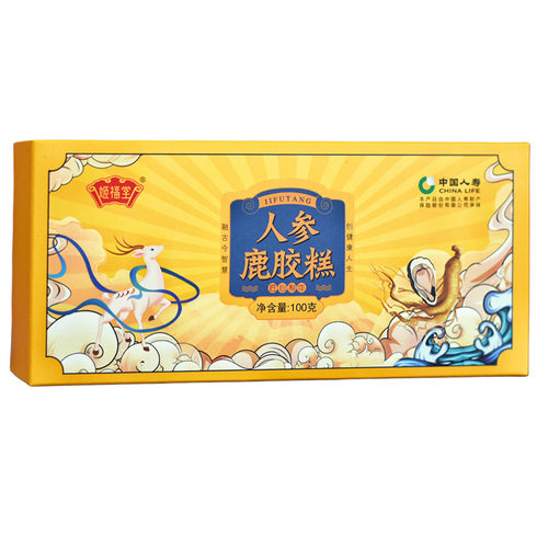 人参鹿胶糕100g传统滋补养生糕点营养美味