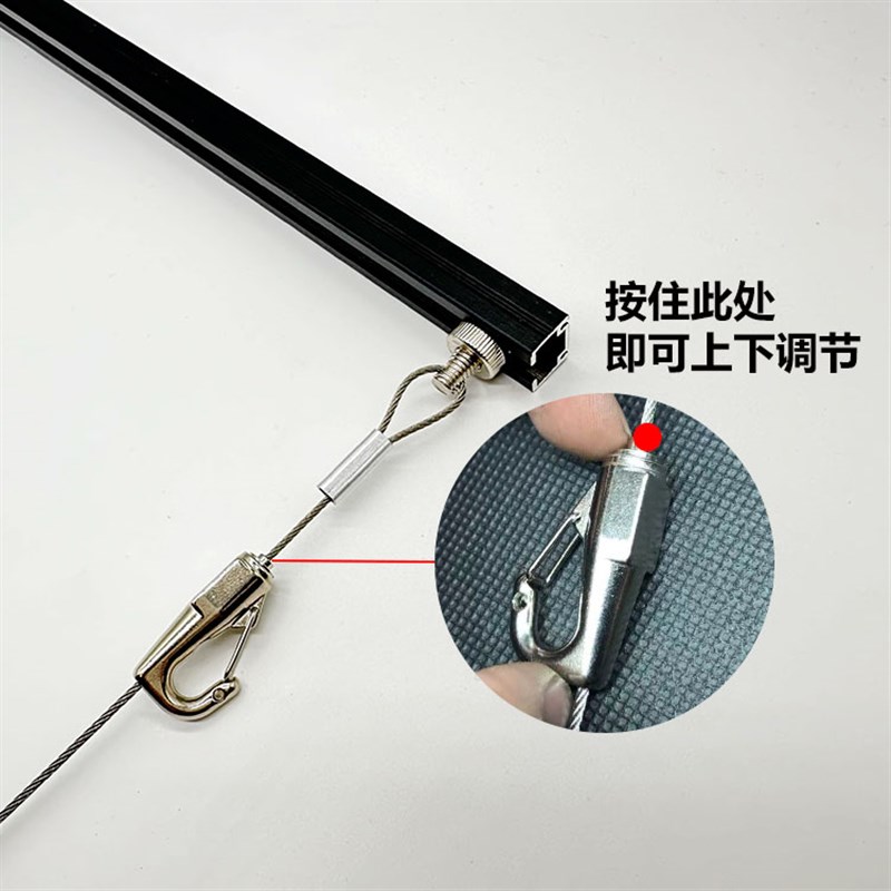 顶装挂画轨道挂画器可移动画轨滑轨挂镜线画展学校挂画线预埋轨道