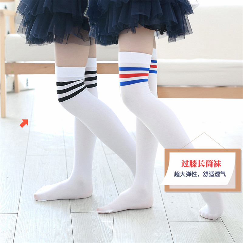 夏季女童打底袜时尚小女孩5中筒袜6儿童7小孩8到膝盖半截袜子9岁