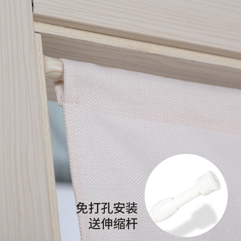 厨房门帘遮挡帘招财猫隔断半帘餐饮布帘子防油烟后厨店铺商用定制