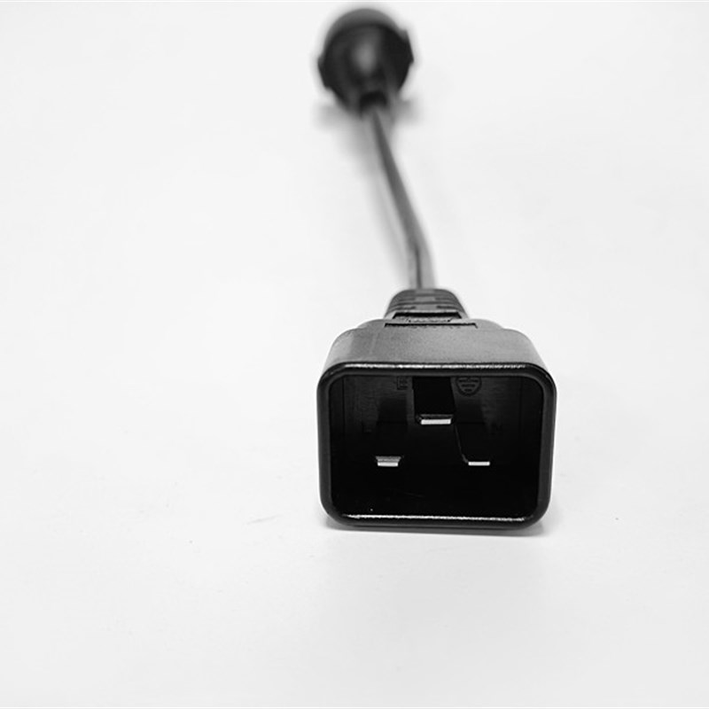 C20转CEE7/3欧标母插连接器转换线16A 250V 1.5平方欧盟认证0.3米
