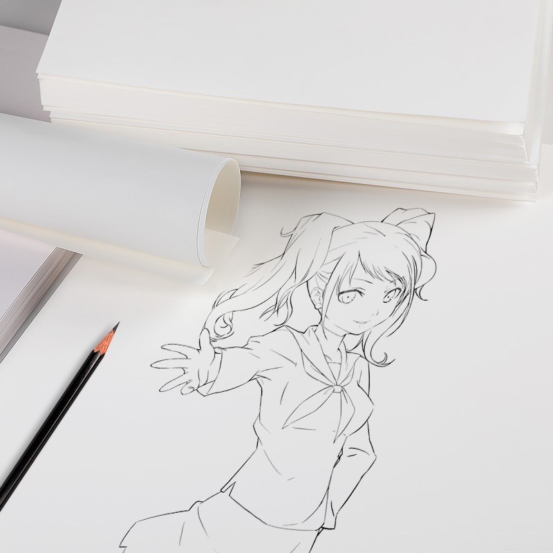 悦声8k速写纸白色加厚80张学生用100g铅画纸美术绘画8开4k素描纸