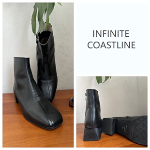 INFINITE COASTLINE/无垠海岸5195【脚踝靴】(牛皮+木根)