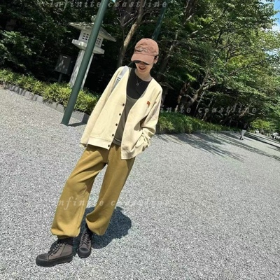 INFINITE COASTLINE/无垠海岸春晓2954【无侧缝】卫裤（芥黄色）