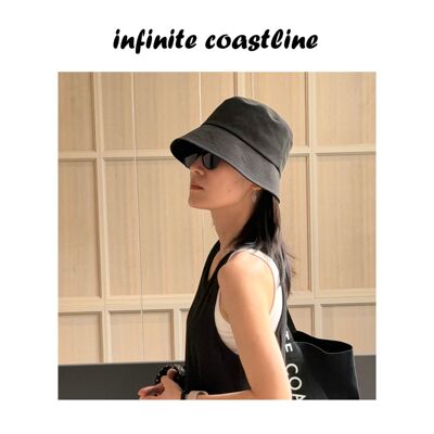 INFINITE COASTLINE/F4471黑色渔夫帽（前宽后窄）