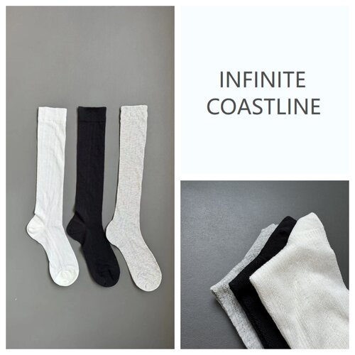 INFINITE COASTLINE/无垠海岸春晓8139透气小腿墩墩袜【一包3双】