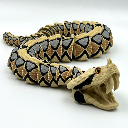 3D打印蛇形仿真模型全身可动