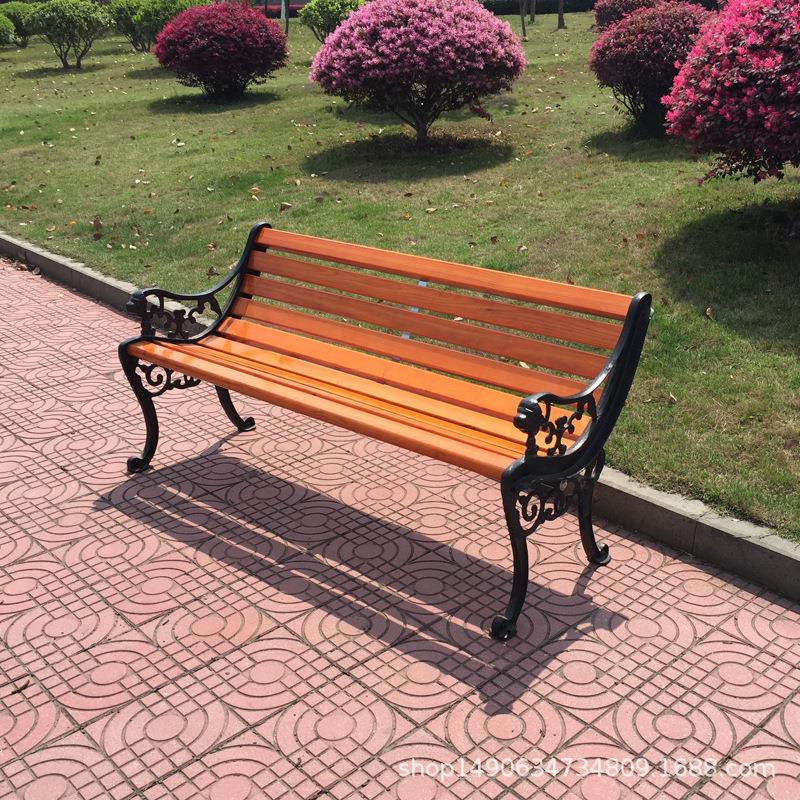 公园椅户外长椅休闲室外花园庭院长条椅子铸铝阳台长凳靠背凳子