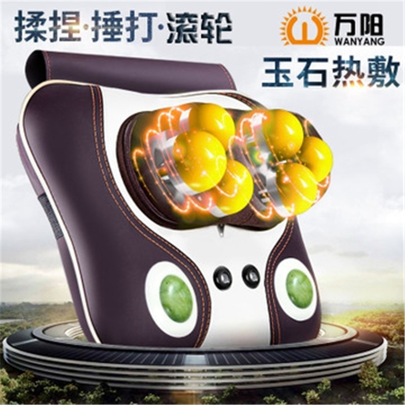 脊椎腰椎推拿机揉捏o颈椎按摩枕背部家用多功能全身电动按摩器靠