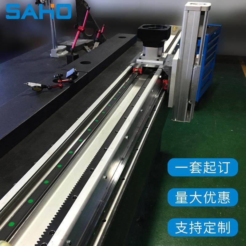 风情罩齿轮齿条双轨摄像垂直滑台1吨载重齿条对称电动模组