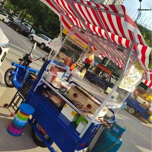 炸串油炸摆摊架子关东煮路边摊泡面冰粉饭团凉皮臭豆腐烧烤厂家