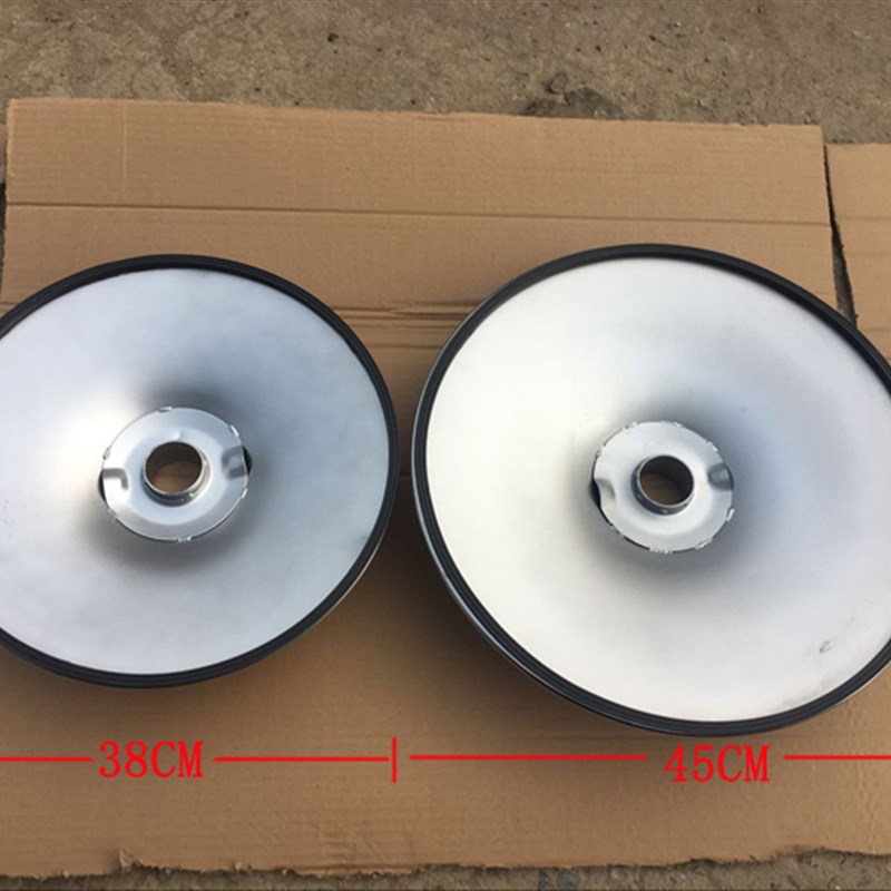 吧椅底座喇叭底座五爪轱辘底盘圆形地座吧椅脚铸铁电镀小地盘大底