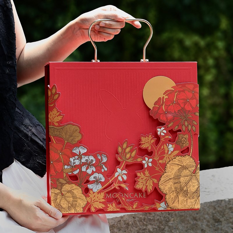 高档2025新款中秋月饼礼盒包装盒空盒I8粒冰皮流心月饼盒子蛋黄酥