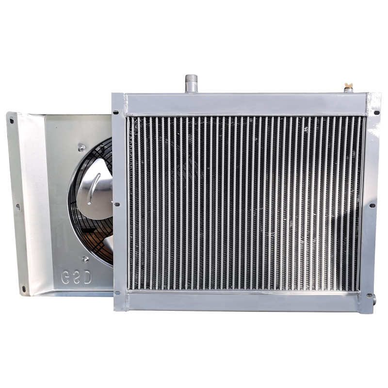 养殖场散热器锅炉水暖风机带吹风翅片管散热暖气片工X业鸡鸭猪舍