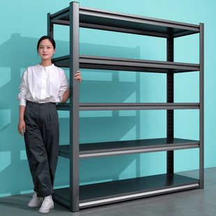 仓储货架置物架多层角钢架子加厚家用阳台简易储物架储藏室铁架子