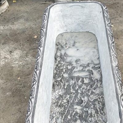 摆件室内内石头花盆打磨石雕庭院雕塑水缸稳固门口石花招鱼仿古