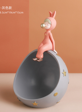 轻奢少女风礼g物梳妆台进门玄关放钥匙收纳客厅家居桌面装饰品摆